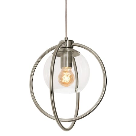 Afx Jamie 12" Pendant - Satin Nickel JAMP12MBSN